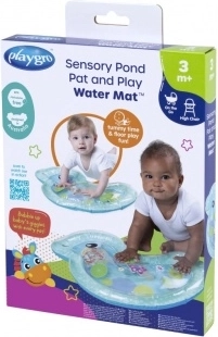 Covoraș senzorial gonflabil cu apă Playgro pentru bebeluși