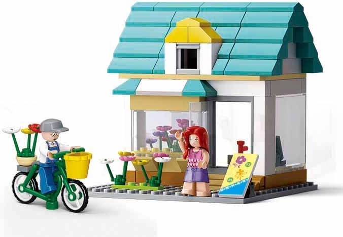 Sluban Town florărie – set de construcție cu figurine (149 piese)