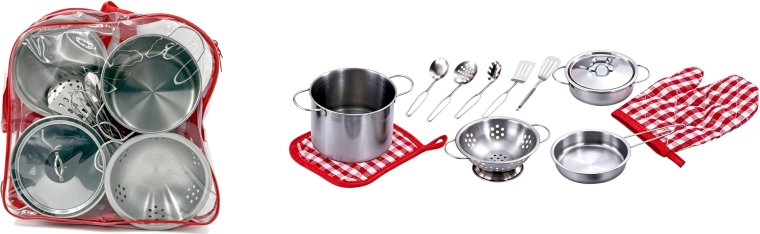Veselă metalică pentru copii PLEJO