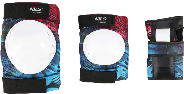 Set de protecții NILS Extreme H734 – alb – S