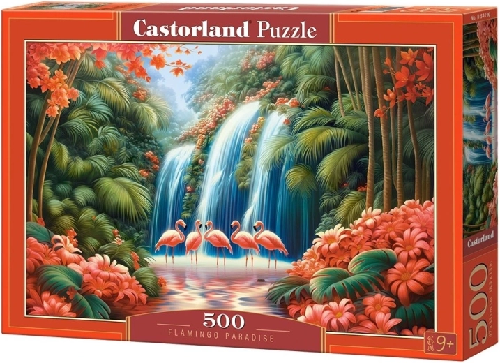 Puzzle Castorland lumea exotică a flamingilor 500 de piese