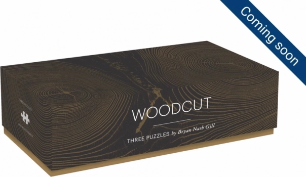 Galison Puzzle Gravură în lemn: Trei enigme 3x300 piese