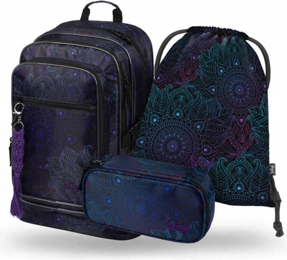 Set de rechizite școlare Cubic Zen: Rucsac, Penar și Săculeț