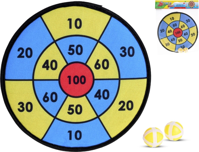 Țintă cu scai 29 cm cu 2 mingi