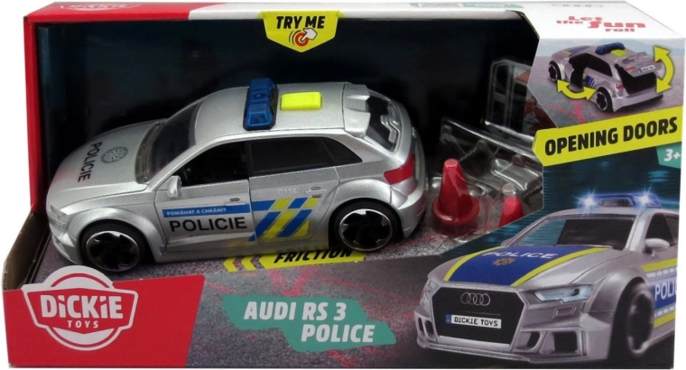Dickie Audi RS3 poliția cehă cu lumini și sunete