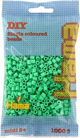 Mărgele termocolante Hama Midi mentă 1000 buc.