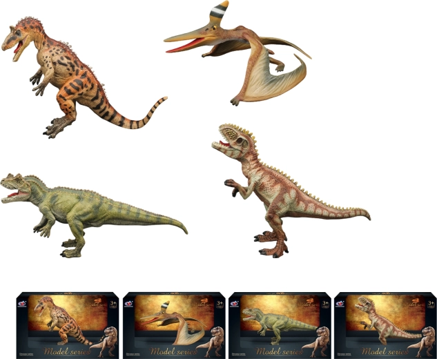Lumea dinozaurilor – set de figurine cu dinozauri (4 tipuri)