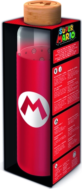 Sticlă de sticlă cu husă 585 ml – SUPER MARIO