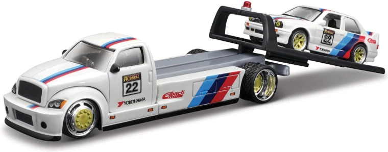 Maisto Elite Transport platformă cu BMW M3 1988 1:64