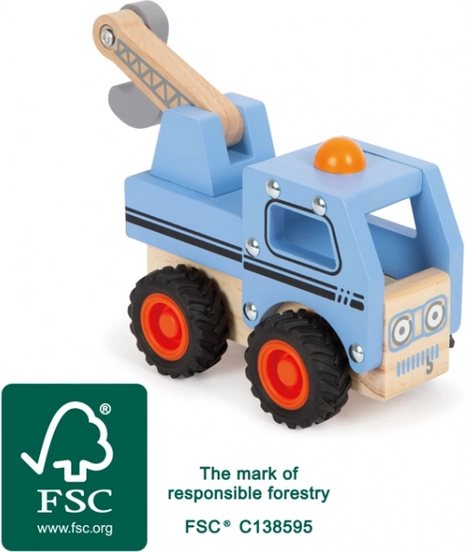 Mașină de remorcare din lemn small foot cu macara mobilă