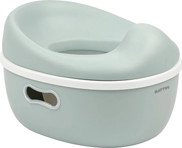 Nattou oliță de învățare 3-în-1 Potty verde salvie