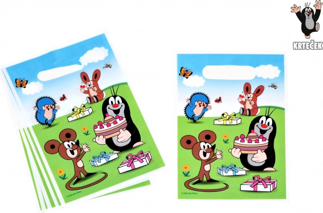 Săculeț de petrecere cu Cârtiță și prietenii 23x16 cm