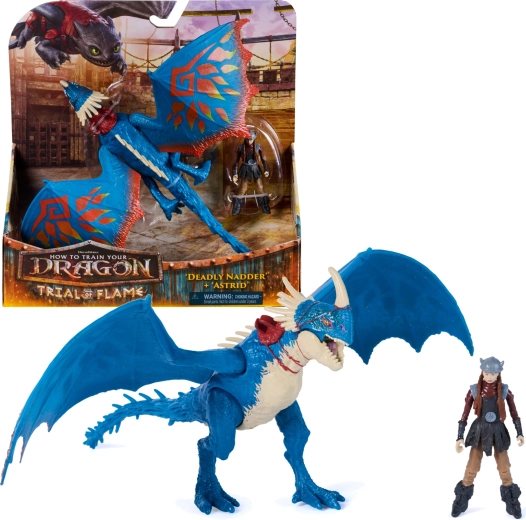 Set de figurine Spin Master Cum să îți dresezi dragonul – dragonul Deadly Nadder și Astrid