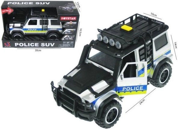 Mașină de poliție de teren cu lumină și sunet 24 cm