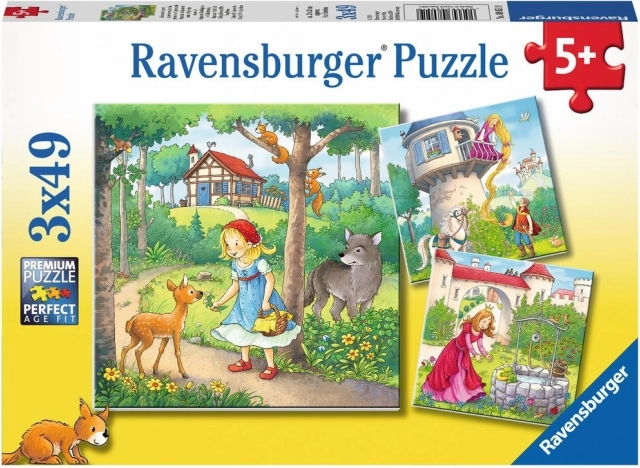 Puzzle Ravensburger Poveşti clasice 3x49 piese