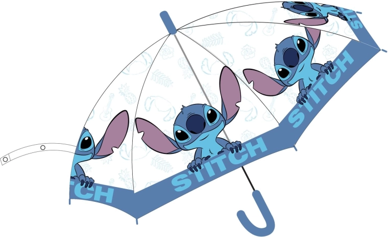 Umbrelă transparentă Disney Stitch - 1 bucată