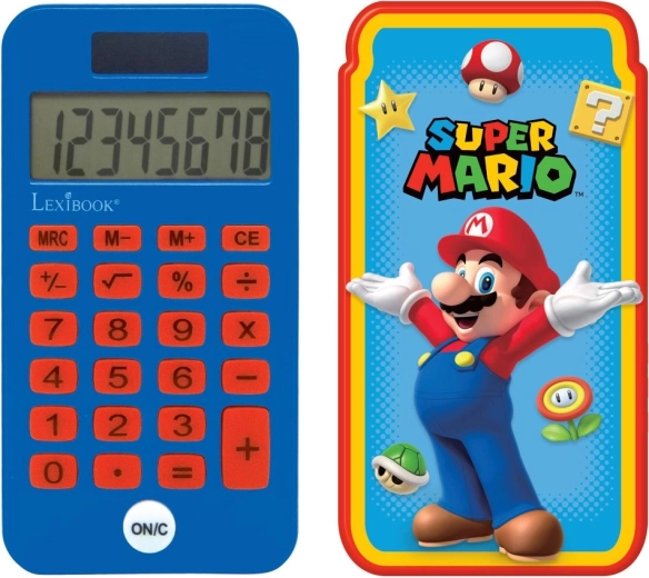 Calculator de buzunar cu motiv SUPER MARIO de la Lexibook