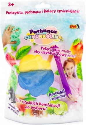 Plastilină parfumată Chmurkolina 2×30 g – galben și albastru (măr verde), seria 4