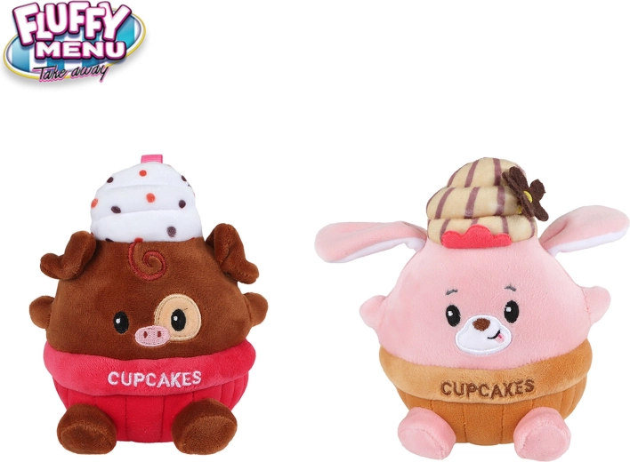 Ursuleț de pluș Cupcake Fluffy Menu 14 cm