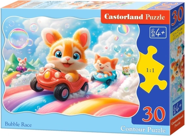 Puzzle Castorland Cursa de baloane de săpun, 30 de piese