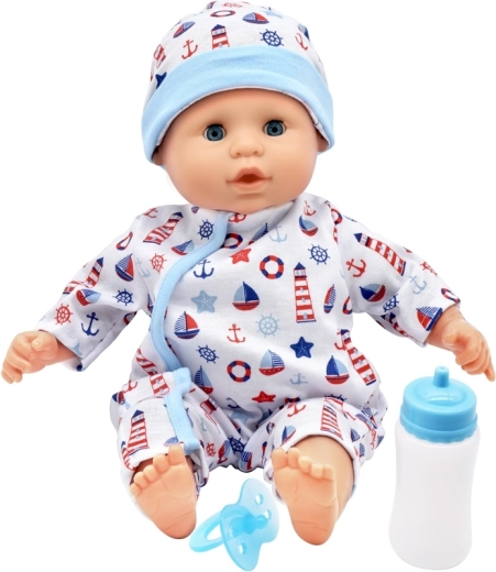 Păpușă Dolls World Miminko Baby Joy albastră 38 cm
