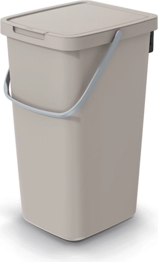 Coș de gunoi 25 l maro deschis SYSTEMA Q Collect