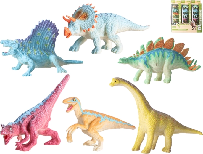 Set de dinozauri din plastic 6 buc (9–12 cm)
