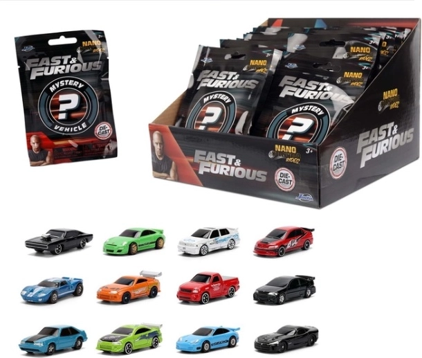 Jada Fast & Furious mașinuță nano 4 cm (blind bag) - 1 bucată