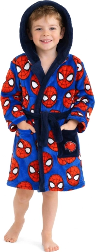 Halat de baie pentru copii Spider-Man cu glugă