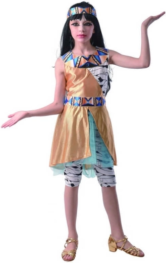 Costum de carnaval Cleopatra pentru fete, mărimea M (120–130 cm)