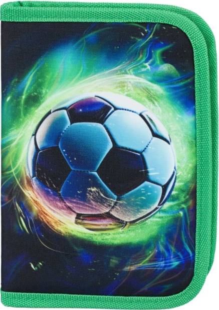 BAAGL Penar școlar cu un singur etaj Minge de fotbal verde