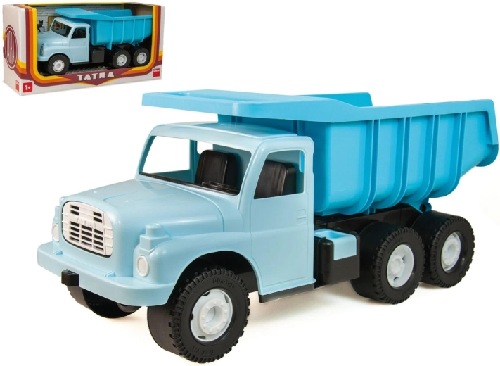 Tatra 148 basculantă din plastic 72 cm albastru deschis în cutie