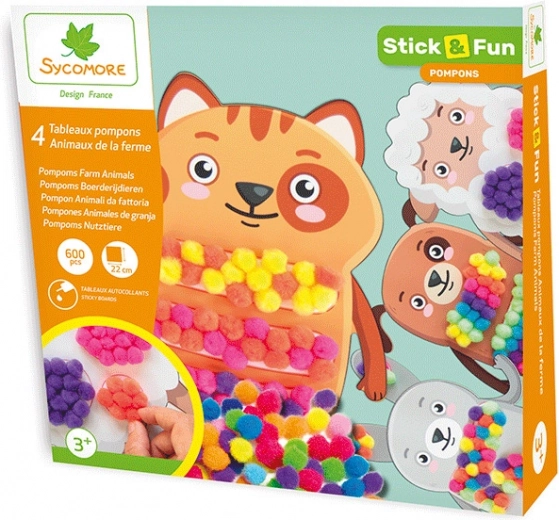 stick & fun decorare cu pampoane – animale domestice