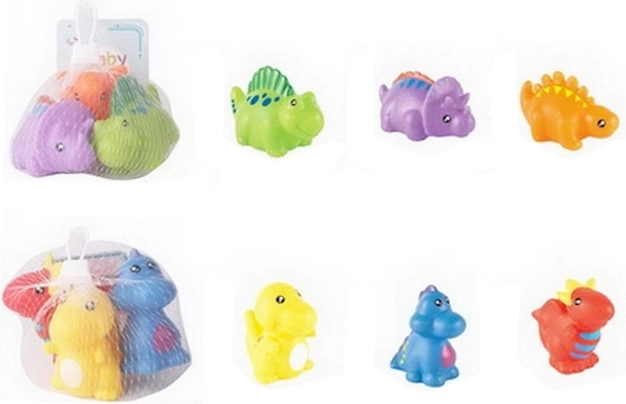 Jucărie de baie dinozauri – set din cauciuc pentru apă