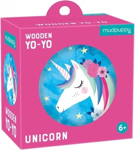 Jojo din lemn Unicorn de la Mudpuppy