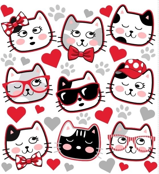 Aplicație termică Pisicuțe drăguțe