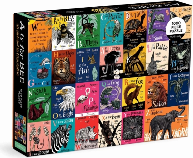 Puzzle Mudpuppy Abecedar V Traducere 1000 de Piese
