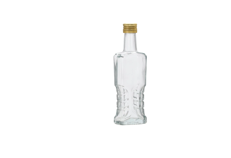 Sticle de sticlă 100 ml cu capac filetat 22 mm – set de 12 buc