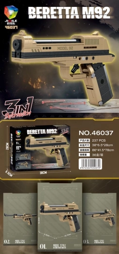 Set de construcție pistol cu 237 de piese