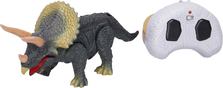 Dino Triceratops cu telecomandă, 24 cm