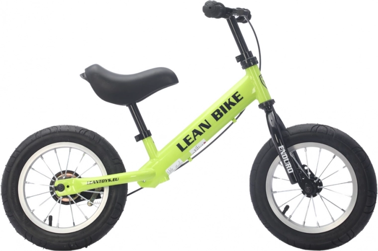 Bicicletă de echilibru ENDURO verde neon