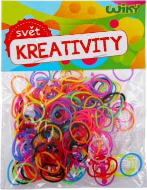 Elasticuri magice pentru împletit în culori diferite, 200 bucăți