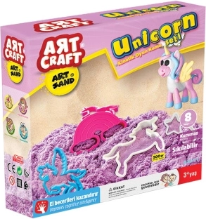 Art craft nisip kinetic unicorni 500 g - 1 bucată