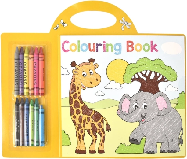 Set creativ de colorat cu creioane cerate (13 buc.)