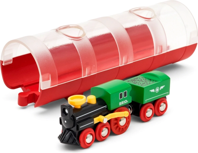 BRIO World tunel cu tren cu aburi