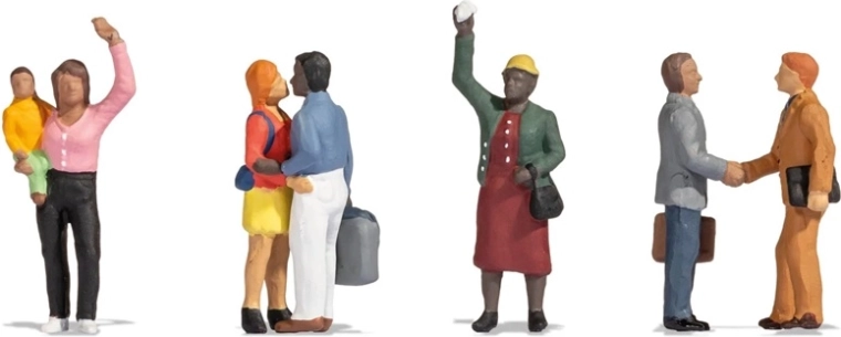 Set de figurine Noch – despărțire la gară H0