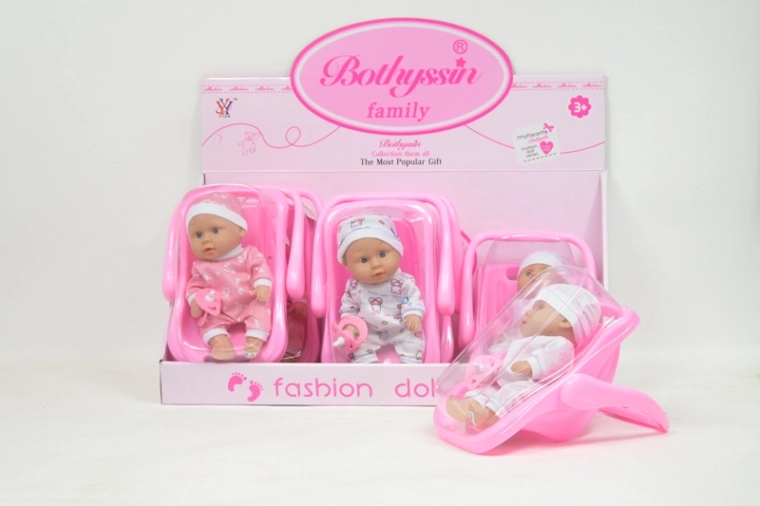 Mini figurine bebeluși în marsupiu (6 buc.)