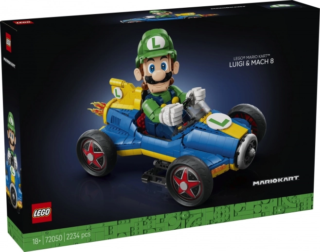 LEGO Super Mario Mario Kart – Luigi și Mach 8