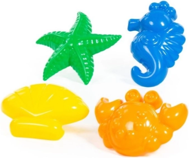 Set de forme pentru nisip – animale marine, 4 buc.