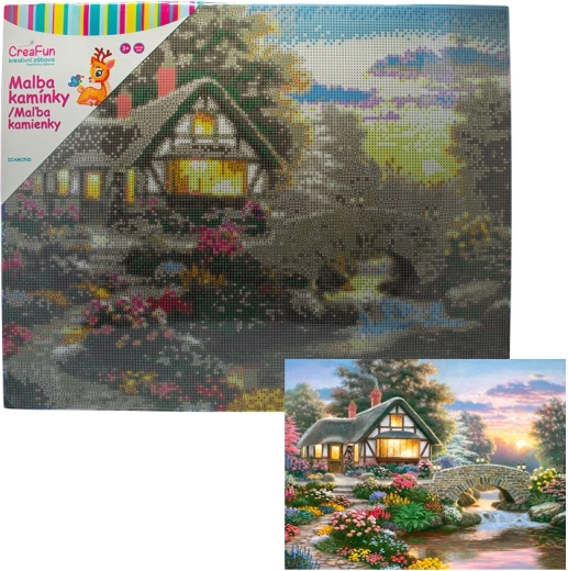 Pictură cu diamante – grădină fermecată 40 × 50 cm